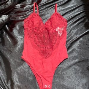 Gilly Hicks (Hollister) Maroon Lace Bodysuit